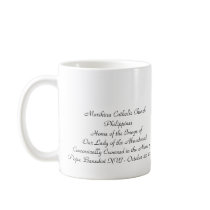 Marikina Catholic Church Philippines mugs