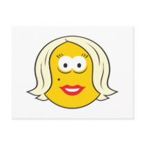 Marilyn Smiley Face postcards by doonidesigns Marilyn Smiley Face postcards