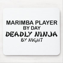 Marimba Deadly Ninja by Night Mouse Pads