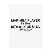 Marimba Deadly Ninja by Night Post Card