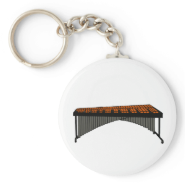 Marimba Design Graphic 1 Keychain