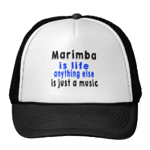 Marimba is life anything else is just a Music Mesh Hat