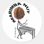 Marimba Nut Round Sticker