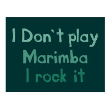 Marimba Rock It Postcard