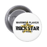 Marimba Rock Star by Night Pinback Button