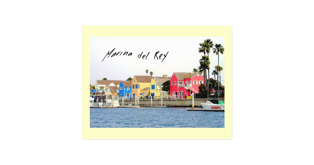 Marina del Rey Postcard Zazzle