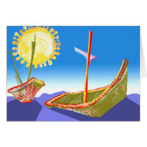 Marina III Greeting Cards
