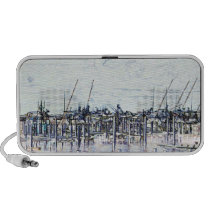 Marina Solarized Invert Boat Photograph Iphone Speaker