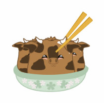 Marinated Moo Moo Dumplings photo sculptures