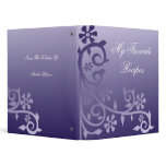 Marine and Sapphire Daisy Vine Recipe Book binders