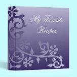 Marine and Sapphire Daisy Vine Recipe Book binders