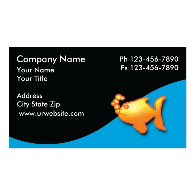 Marine Aquarium Business Cards - Logos For Marine Aquarium Business