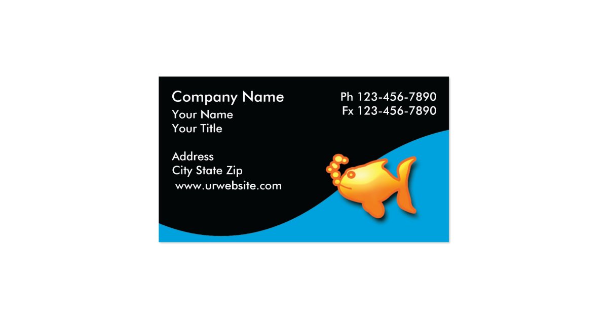 Marine Aquarium Business Cards Zazzle
