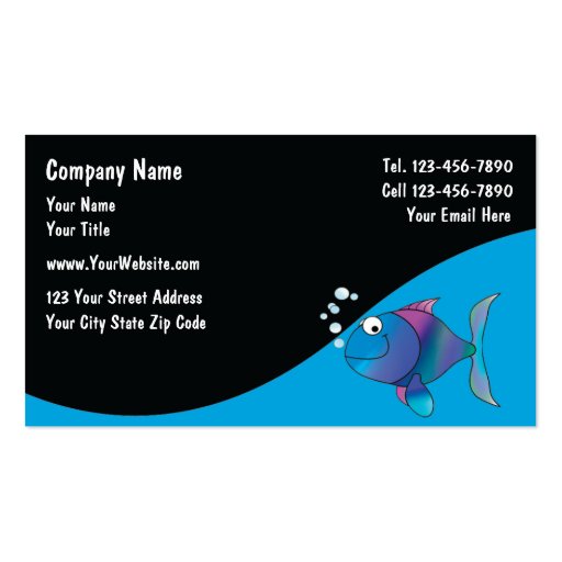 Marine Aquarium Services Cards Business Card Templates