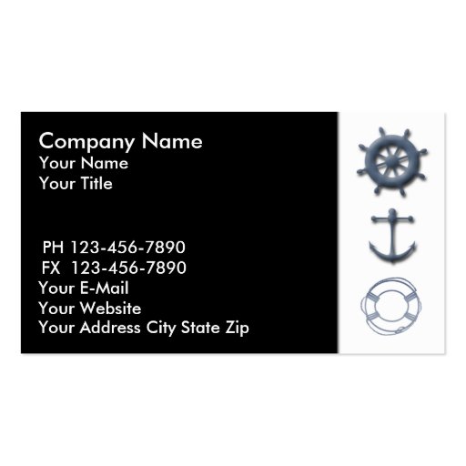Marine Business Card (front side)
