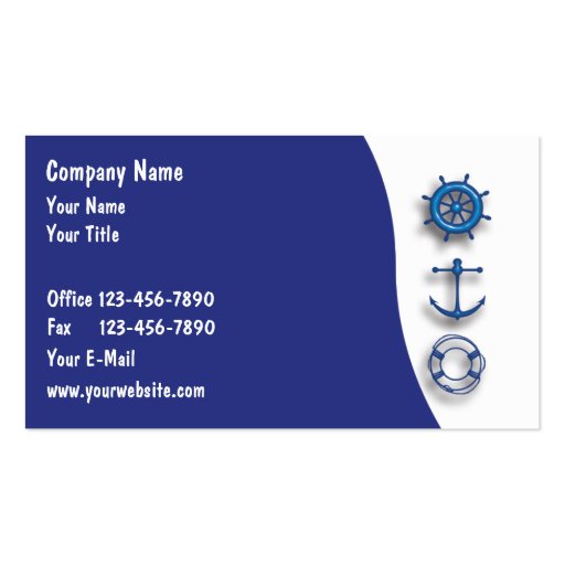 Marine Business Cards (front side)