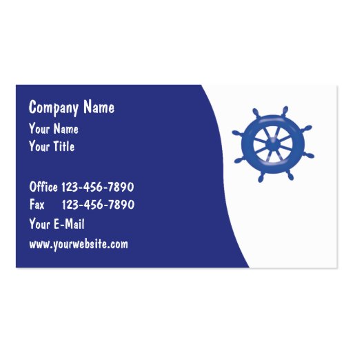 Marine Business Cards (front side)