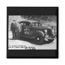 Marine City's First Police Car Magnet