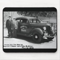 Marine City's First Police Car Mousepads