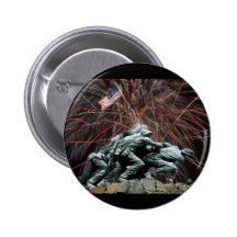 Marine Corp War Memorial with Fireworks Button