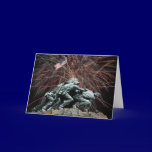 Marine Corp War Memorial with Fireworks cards