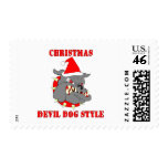 Marine Corps Christmas Devil Dog Style postage