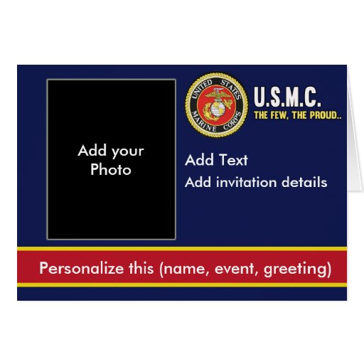 Marine Corps Invitation | Zazzle