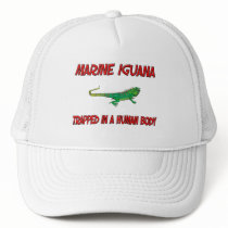 Marine Iguana trapped in a human body hats by AnimalShirts Marine Iguana trapped in a human body hats