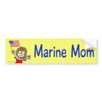 marine mom marines corps patriotism bumper sticker