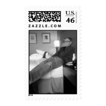 Marine Reclining Postage Stamp