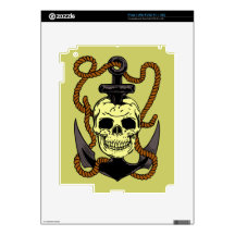 Marine Skull Tattoo Skin For The iPad 2