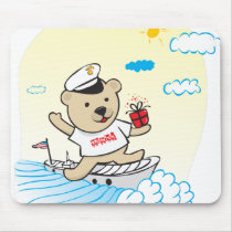 Marine Teddy mousepads