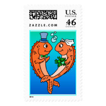 Marine Wedding Pair (4) postage by MarkoMarko Marine Wedding Pair (4) postage