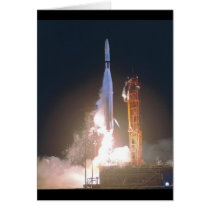Mariner I 1 rocket into space toward Venus NASA Greeting Cards