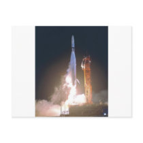 Mariner I 1 rocket into space toward Venus NASA postcards by harlowandcompany Mariner I 1 rocket into space toward Venus NASA postcards