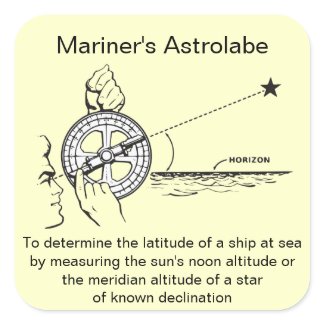 Mariner's Astrolabe sticker