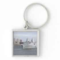 Marines and sailors man the rails keychain