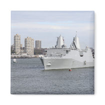 Marines and sailors man the rails magnet