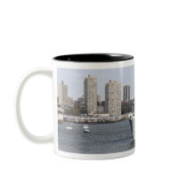 Marines and sailors man the rails mugs