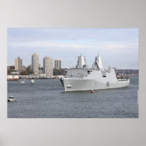 Marines and sailors man the rails posters