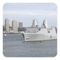 Marines and sailors man the rails stickers