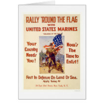 Marines - Rally 'round the flag cards