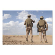 Marines scan the horizon for insurgent activity