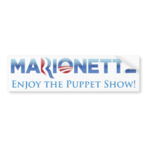 Marionette 2012 Parody Bumper Sticker bumper stickers