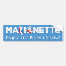 Marionette 2012 Parody Bumper Sticker