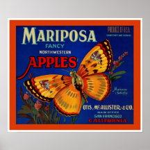 Mariposa Apples Print