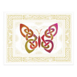 Mariposa céltica tarjetas postales