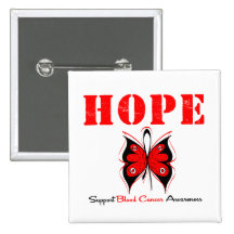 Mariposa de la esperanza del cáncer de sangre pin