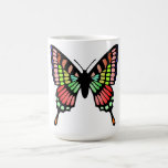 Mariposa de la prisma tazas de café