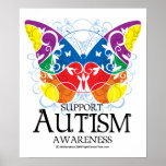 Mariposa del autismo poster